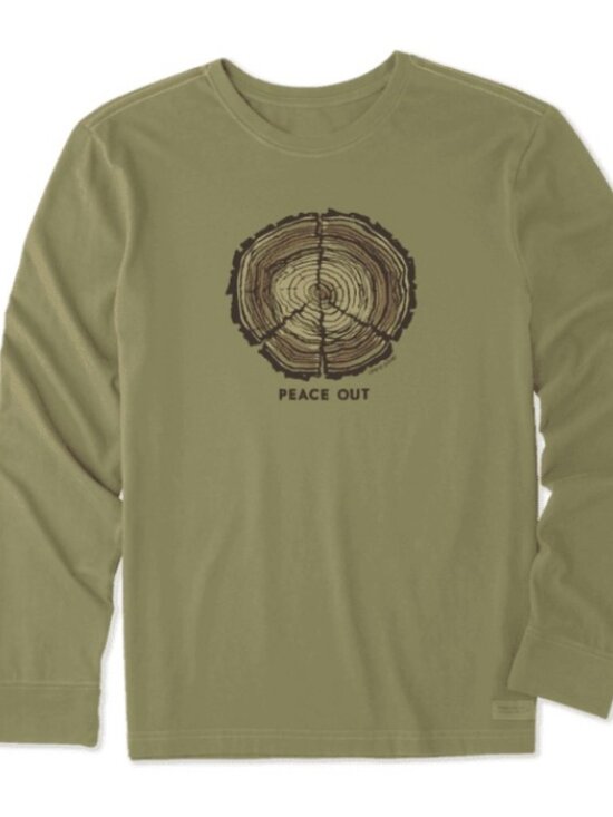 Life is good Other - Life is Good Men’s Peace Out Tree Rings Crusher Long-Sleeve Tee